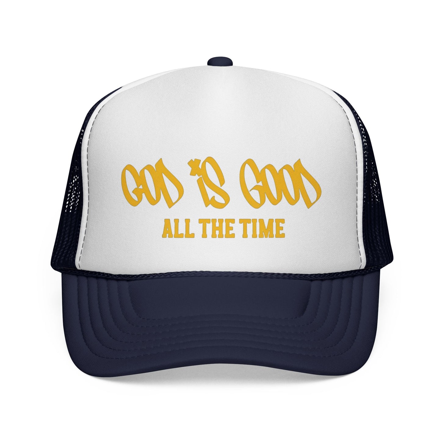 God Is Good Trucker Hat — ‘God Is Good All The Time’ Faith Mesh Cap