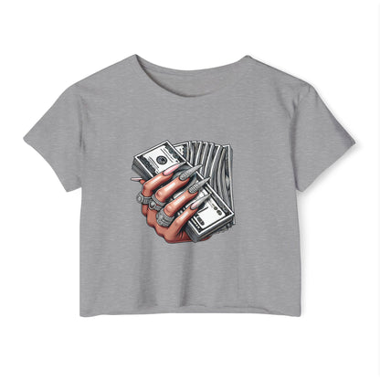 Money Grip Crop Top — Women's Graphic Tee