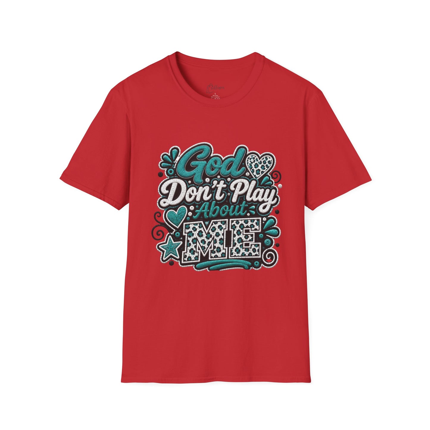 T-Shirt — "God Don't Play About Me" Inspirational Faith Graphic Tee