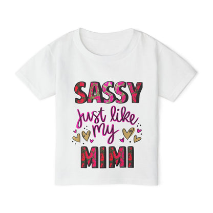 Toddler T-Shirt — “Sassy Just Like My Mimi” Tee