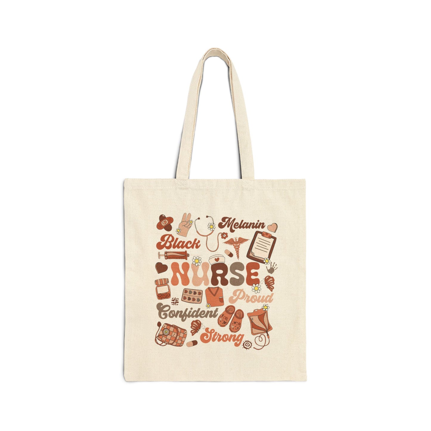 Black Nurse Tote Bag – Melanin Proud Nurse Canvas