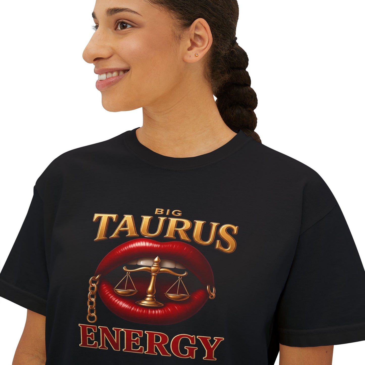 Taurus Energy Women's Boxy Tee - Zodiac Astrology Graphic Tee