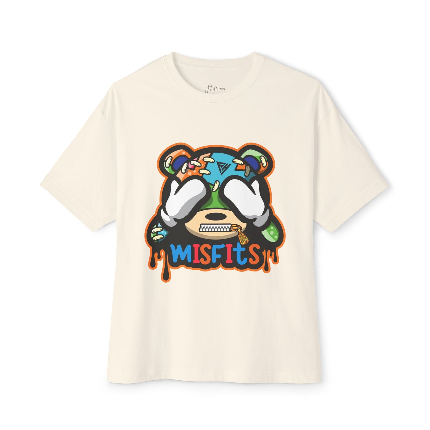 Misfits Bear Graphic Tee —  Streetwear Oversized Boxy T-Shirt