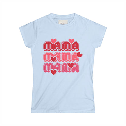 Mama Retro  Tee — Pink "Mama Mama Mama" Graphic T‑Shirt