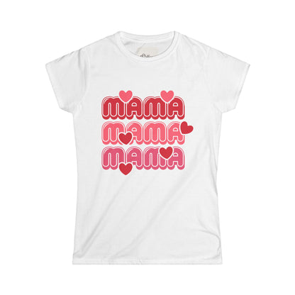 Mama Retro  Tee — Pink "Mama Mama Mama" Graphic T‑Shirt