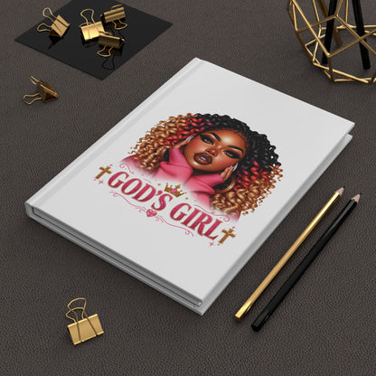 God's Girl Hardcover Journal — Faith-Inspired Afrocentric Notebook