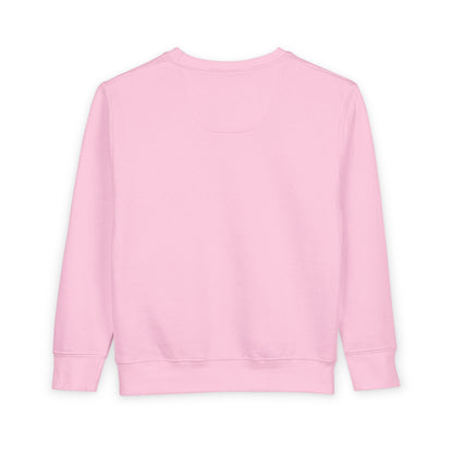 Toddler Sweatshirt — Floral Heart Teddy Bear Valentine Pullover