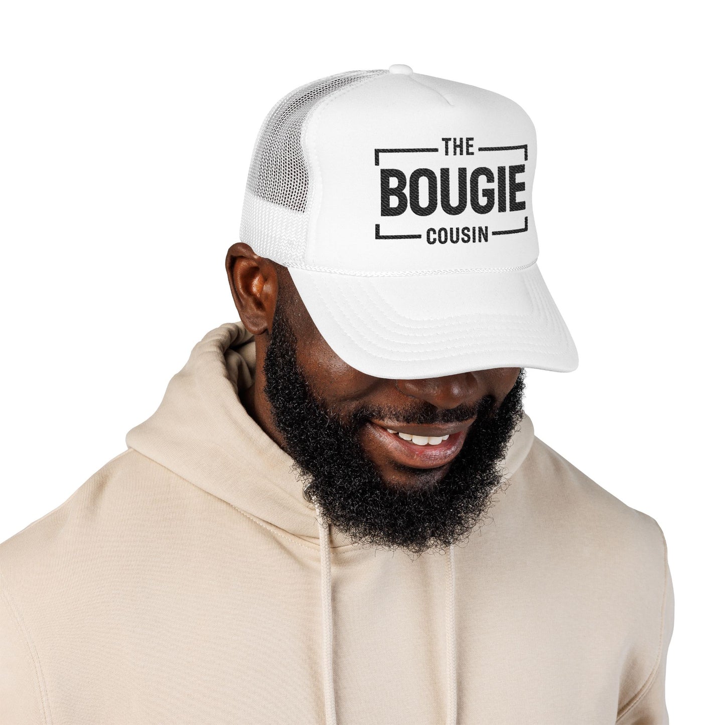 Bougie Foam Trucker Hat — 'The Bougie' Embroidered Mesh Cap
