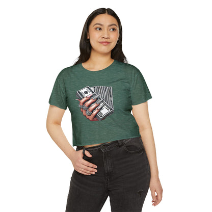 Money Grip Crop Top — Women's Graphic Tee