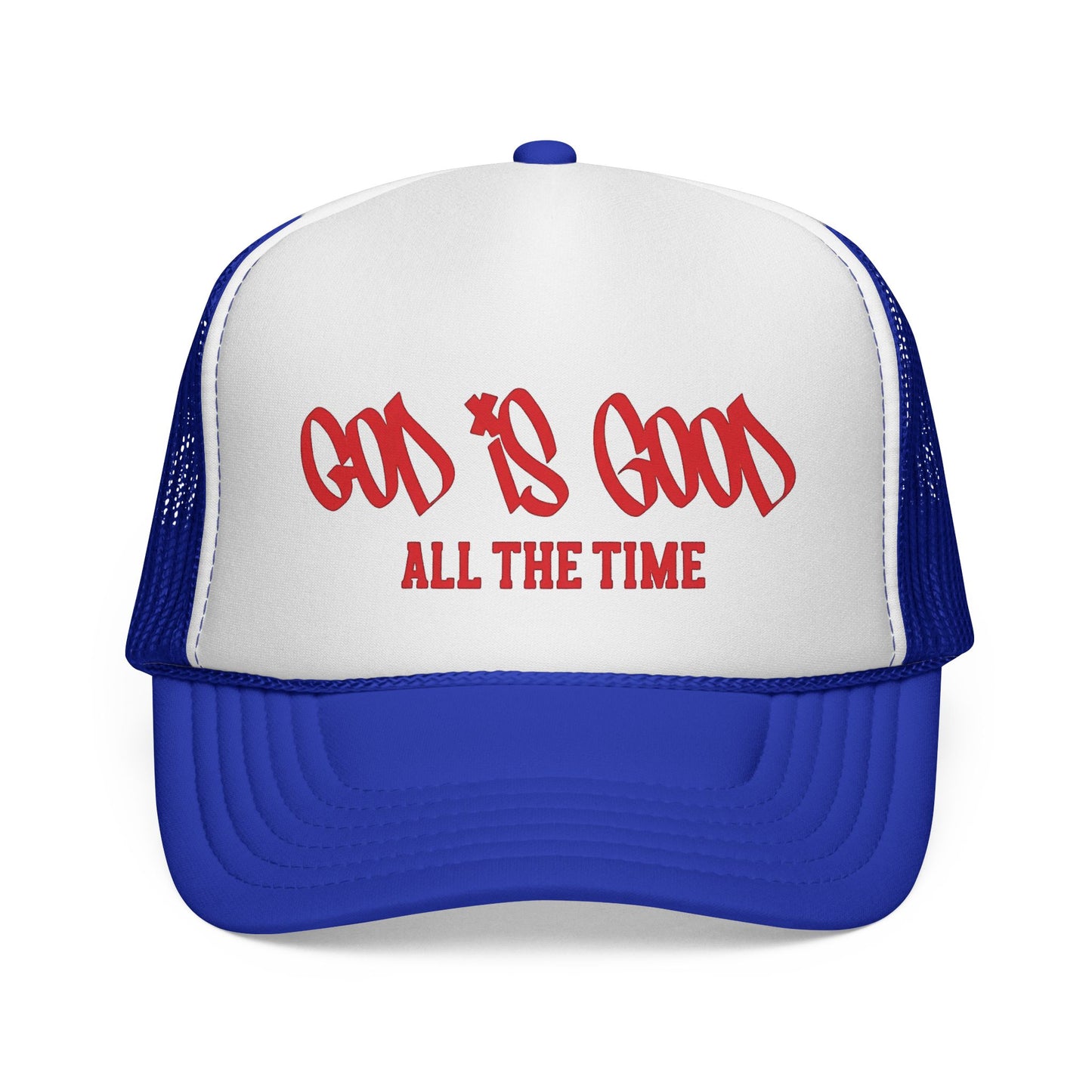 God Is Good All The Time Trucker Cap — Christian Faith Mesh Hat