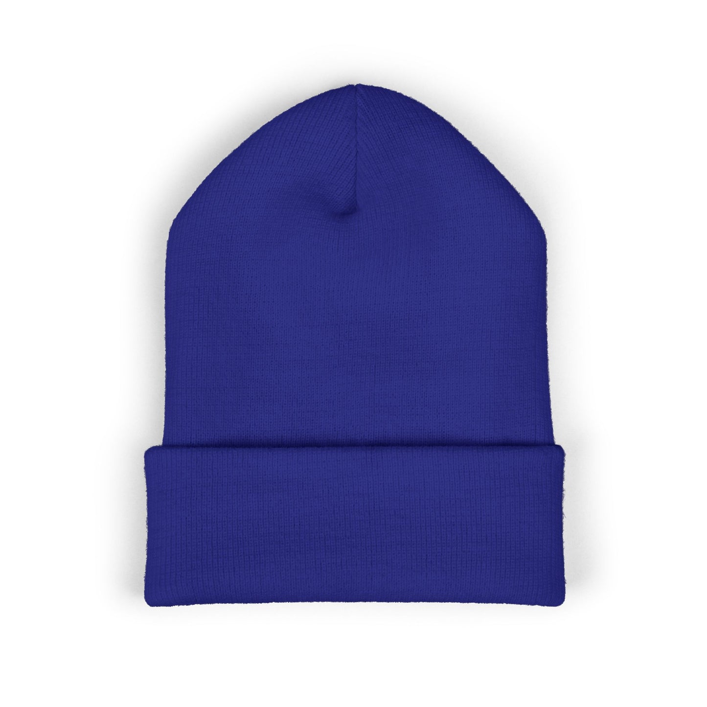 Mama Floral Embroidered Cuffed Beanie — Cozy Knit Mom Hat