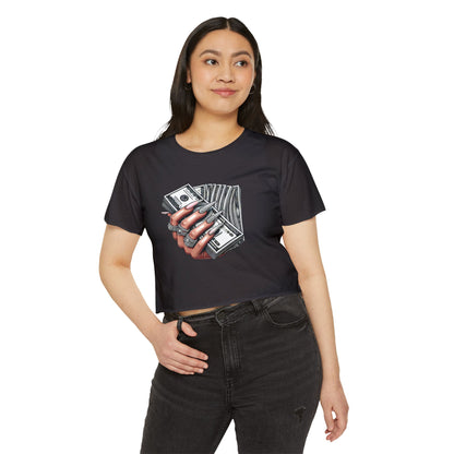 Money Grip Crop Top — Women's Graphic Tee