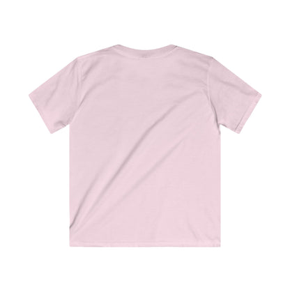 Kids Tee — 'Mini' Pink Floral Lettering with Polka Dot Bow