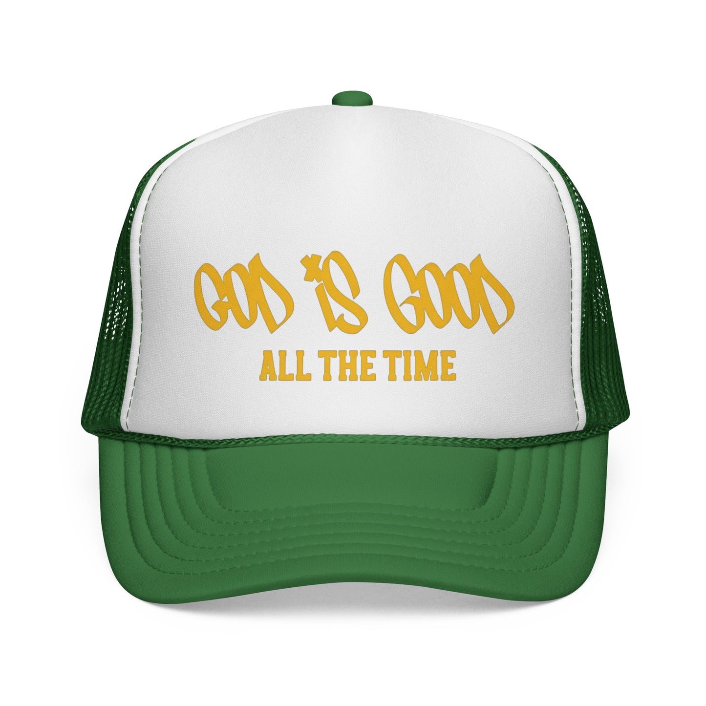 God Is Good Trucker Hat — ‘God Is Good All The Time’ Faith Mesh Cap