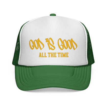 God Is Good Trucker Hat — ‘God Is Good All The Time’ Faith Mesh Cap