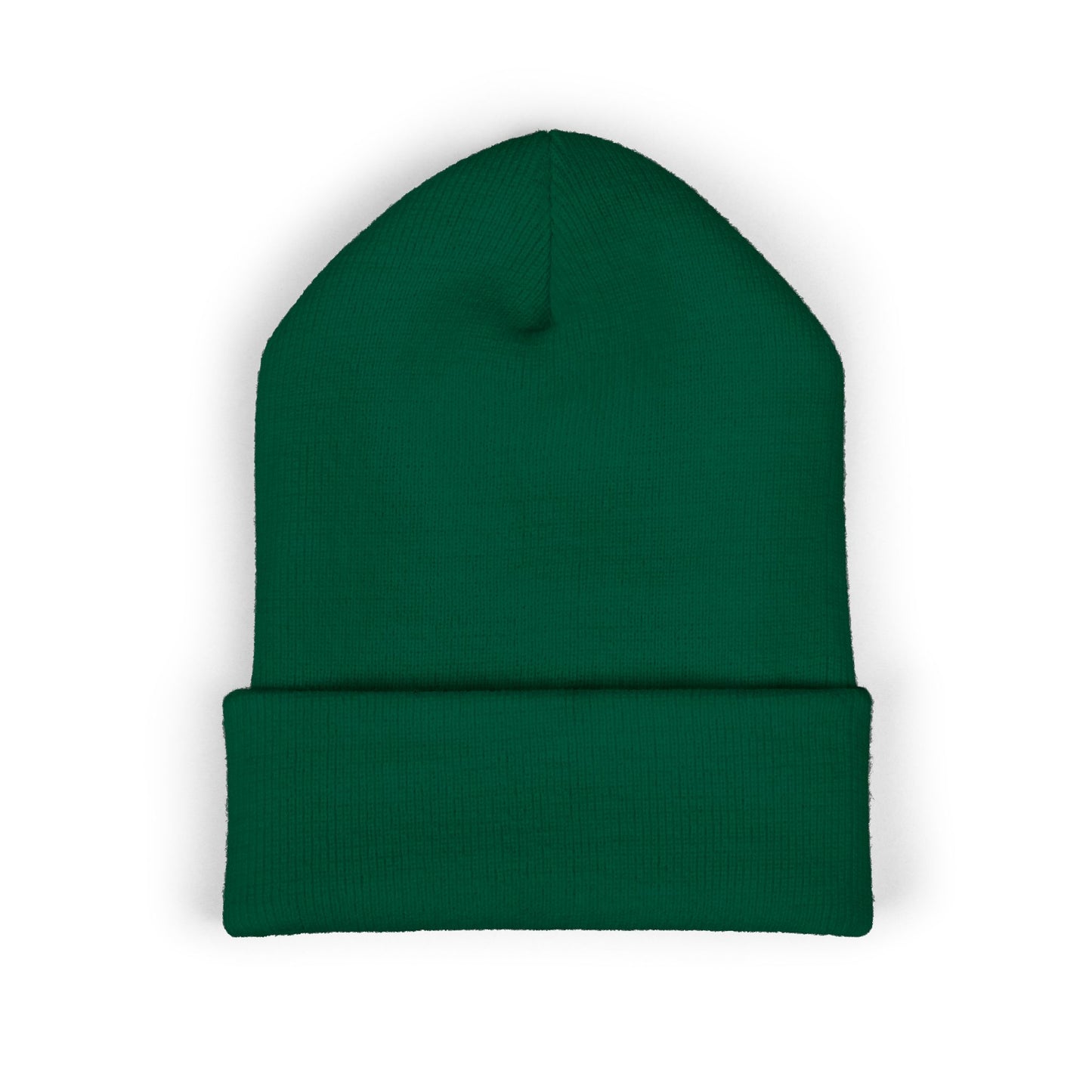 Mama Floral Embroidered Cuffed Beanie — Cozy Knit Mom Hat
