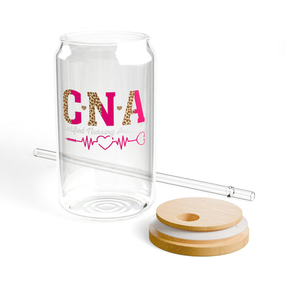 Healthcare CNA Glass Sipper Cup – 16oz