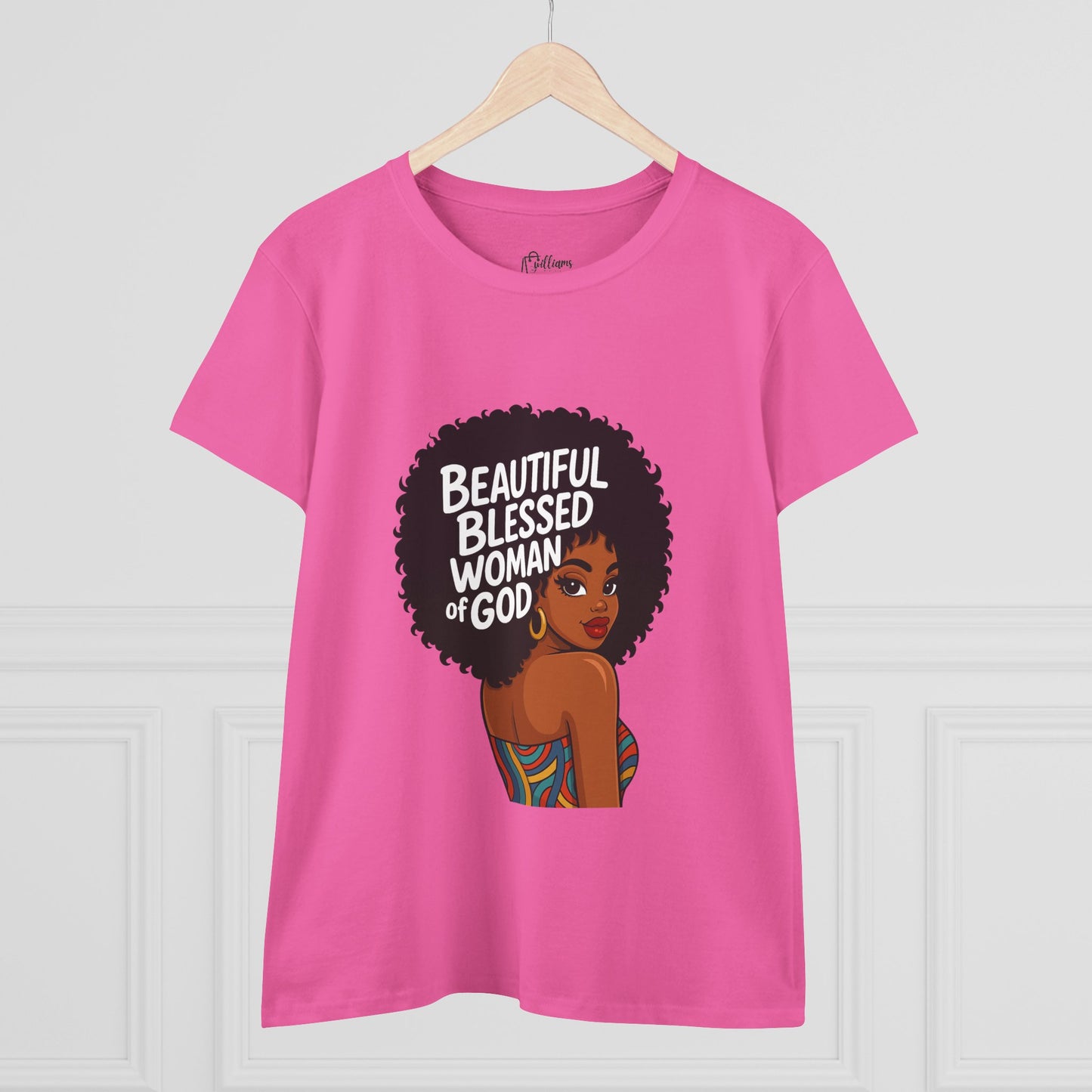 Beautiful Blessed Woman of God Tee — Women's Faith Graphic T-Shirt