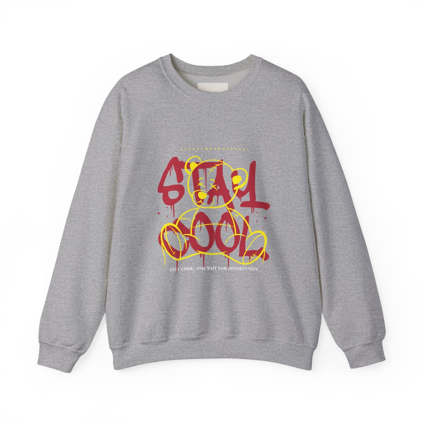 Stay Cool Crewneck Sweatshirt — Graffiti Style "Stay Cool" Graphic