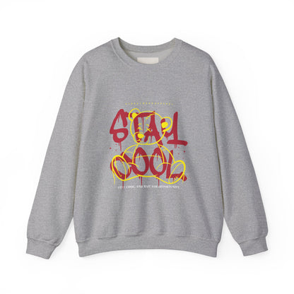 Stay Cool Crewneck Sweatshirt — Graffiti Style "Stay Cool" Graphic
