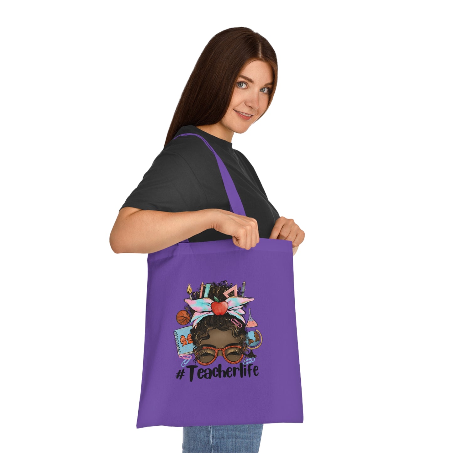 #Teacherlife Tote Bag, Eco-Friendly Tote
