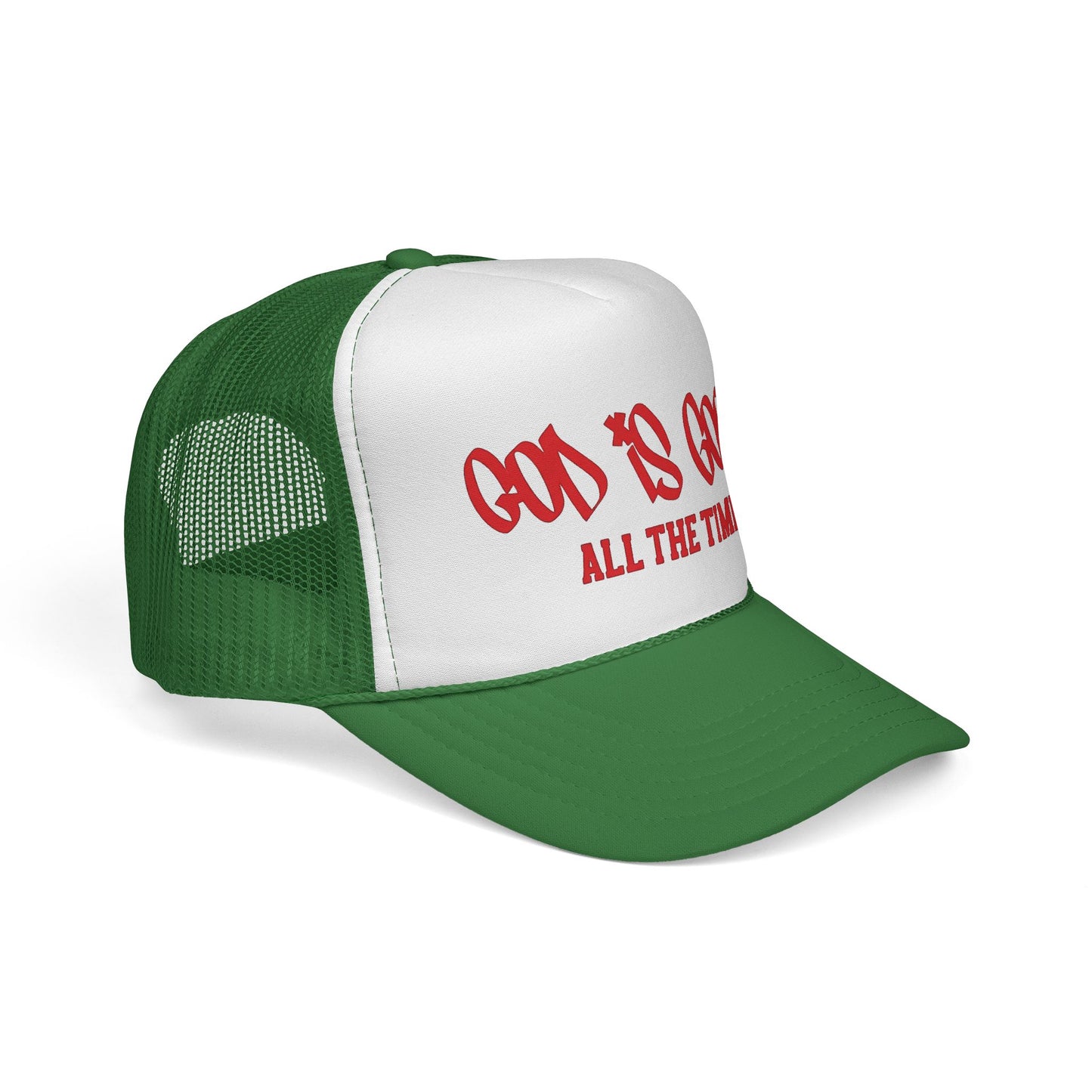 God Is Good All The Time Trucker Cap — Christian Faith Mesh Hat