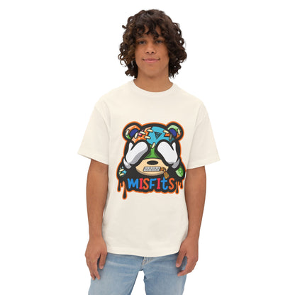 Misfits Bear Graphic Tee —  Streetwear Oversized Boxy T-Shirt
