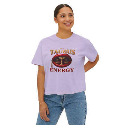 Taurus Energy Women's Boxy Tee - Zodiac Astrology Graphic Tee