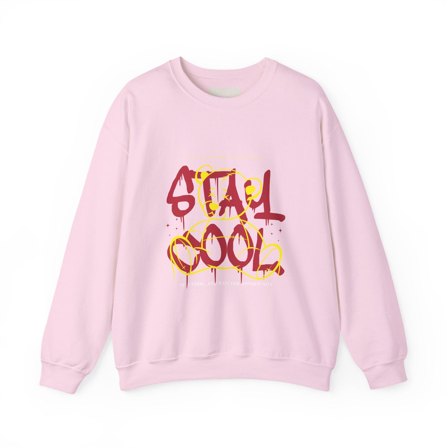Stay Cool Crewneck Sweatshirt — Graffiti Style "Stay Cool" Graphic