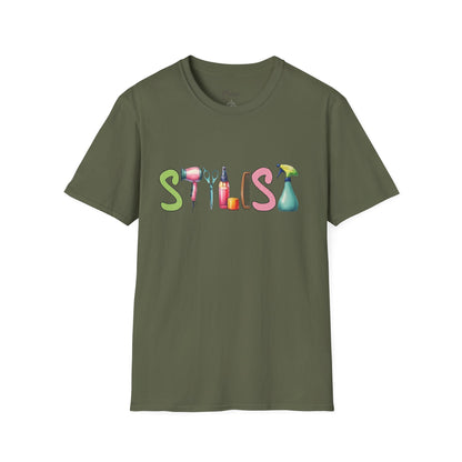 Stylist Tools Graphic T-Shirt — Salon Hairdresser Tee