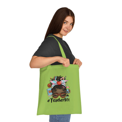 #Teacherlife Tote Bag, Eco-Friendly Tote