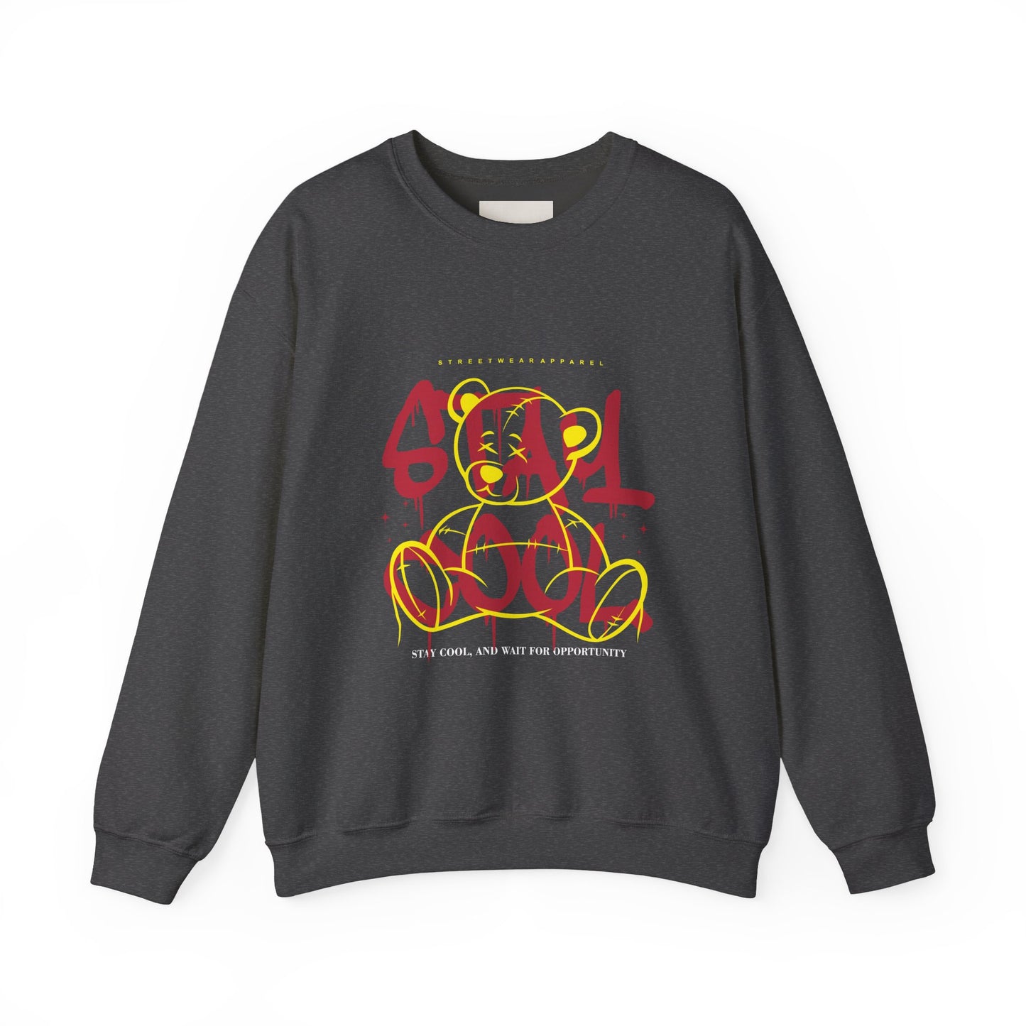 Stay Cool Crewneck Sweatshirt — Graffiti Style "Stay Cool" Graphic