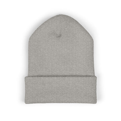 Mama Floral Embroidered Cuffed Beanie — Cozy Knit Mom Hat
