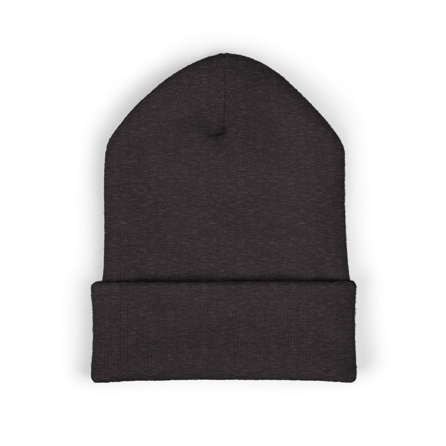 Mama Floral Embroidered Cuffed Beanie — Cozy Knit Mom Hat