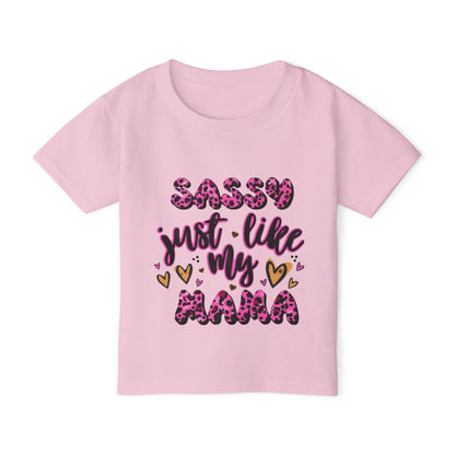 Sassy Just Like My Mama Toddler T-Shirt — Cute Leopard Tee