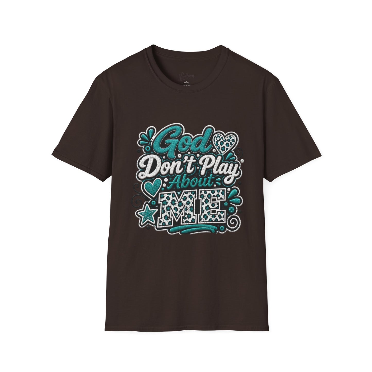T-Shirt — "God Don't Play About Me" Inspirational Faith Graphic Tee