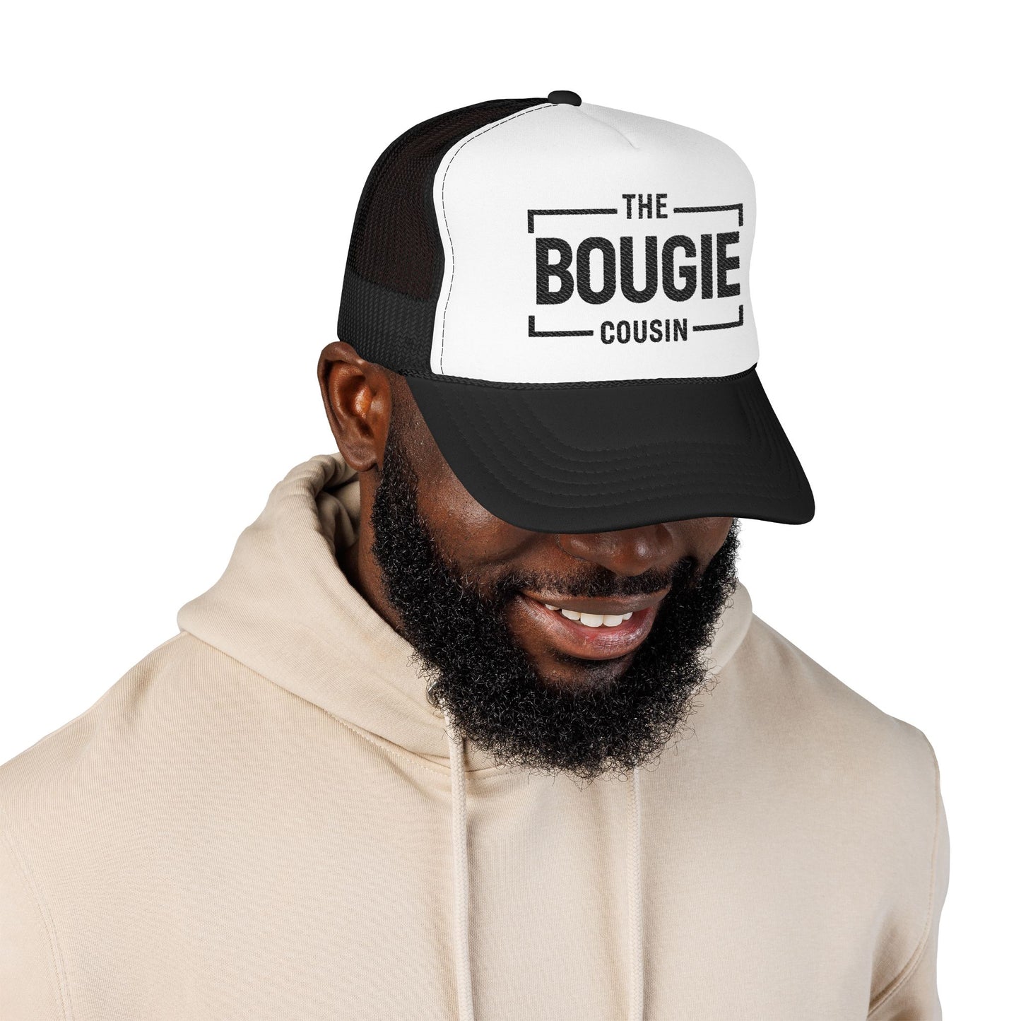 Bougie Foam Trucker Hat — 'The Bougie' Embroidered Mesh Cap