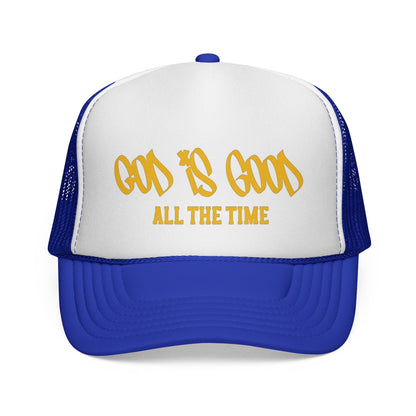 God Is Good Trucker Hat — ‘God Is Good All The Time’ Faith Mesh Cap