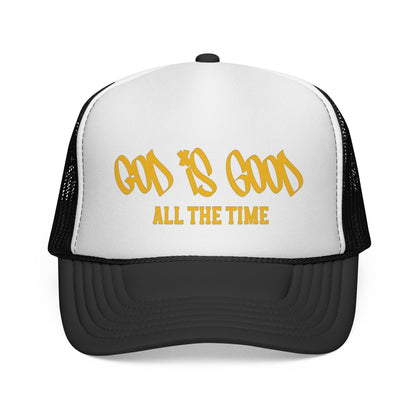 God Is Good Trucker Hat — ‘God Is Good All The Time’ Faith Mesh Cap