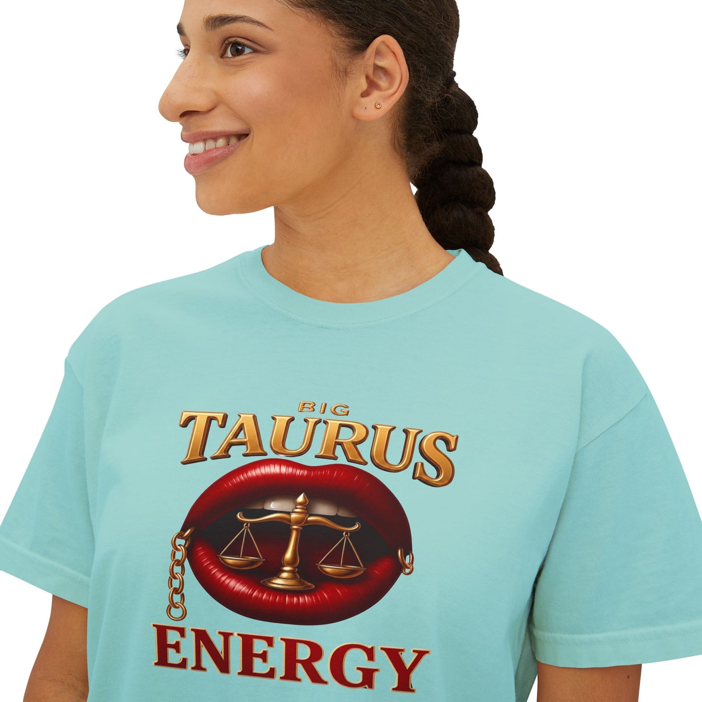 Taurus Energy Women's Boxy Tee - Zodiac Astrology Graphic Tee