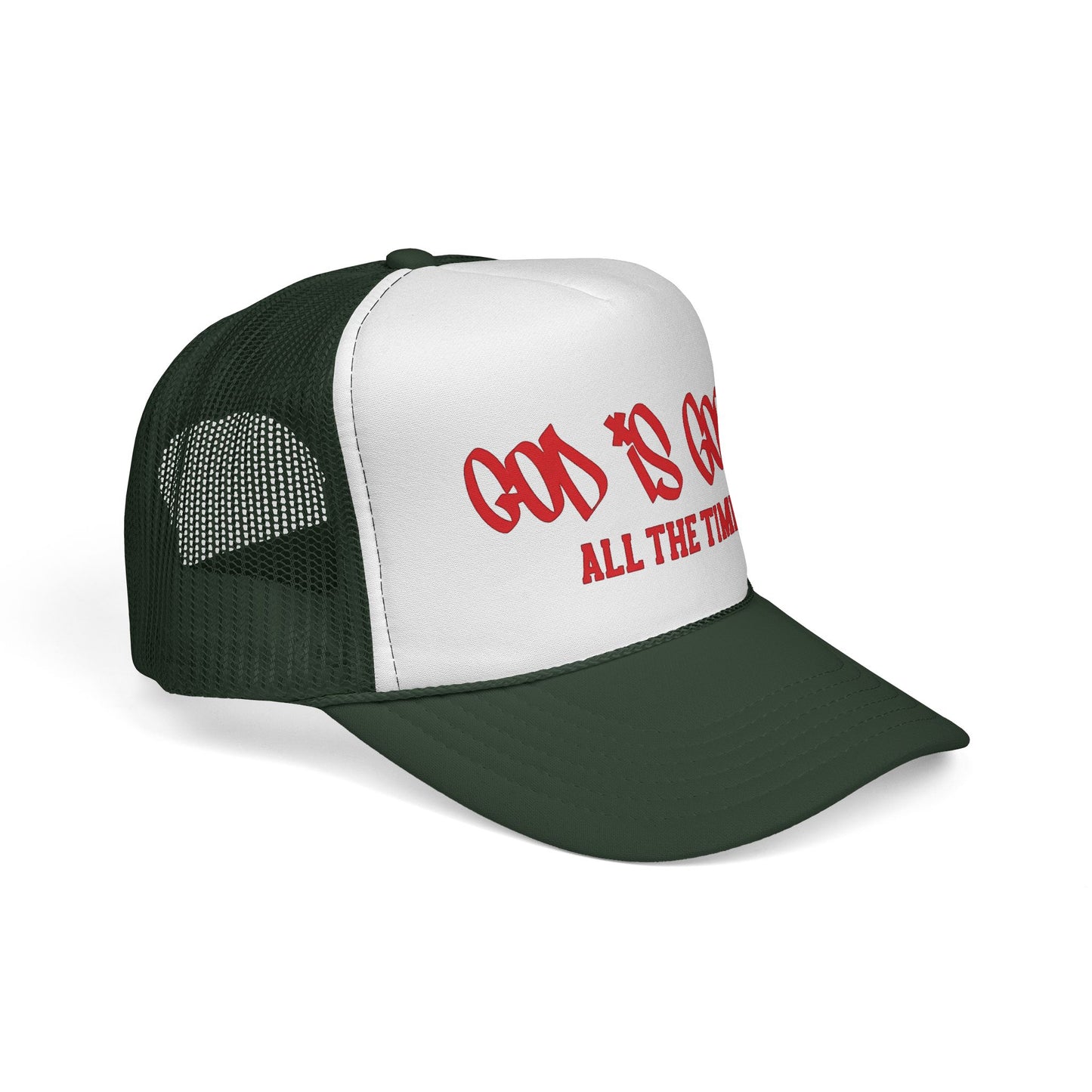 God Is Good All The Time Trucker Cap — Christian Faith Mesh Hat