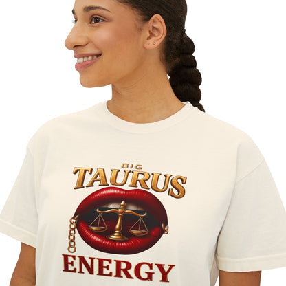Taurus Energy Women's Boxy Tee - Zodiac Astrology Graphic Tee