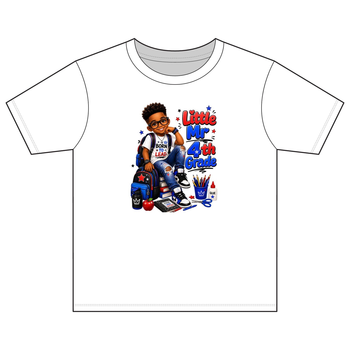 Little Mr. 4th Grade Kids T‑Shirt – Back-to-School Boy Shirt
