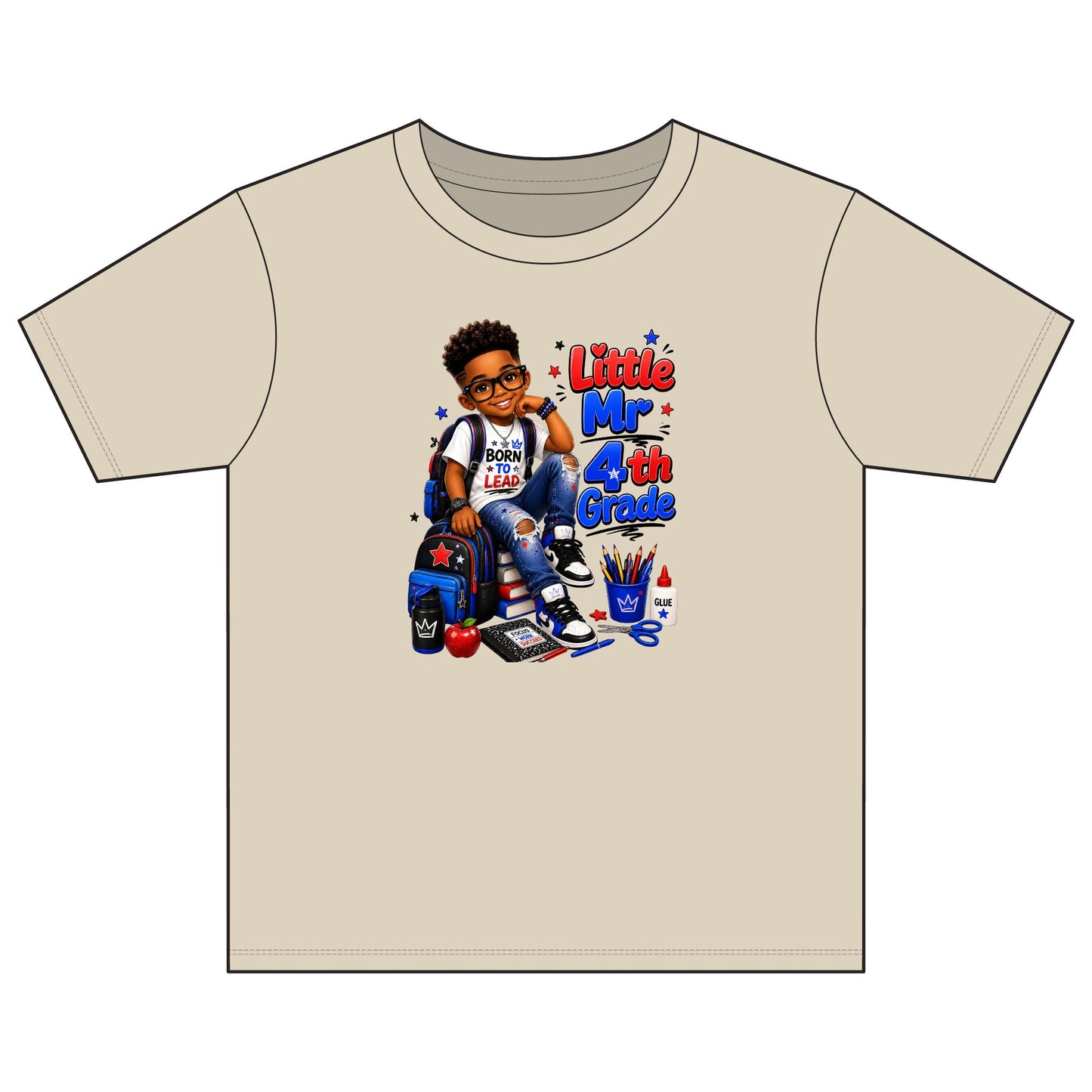 Little Mr. 4th Grade Kids T‑Shirt – Back-to-School Boy Shirt