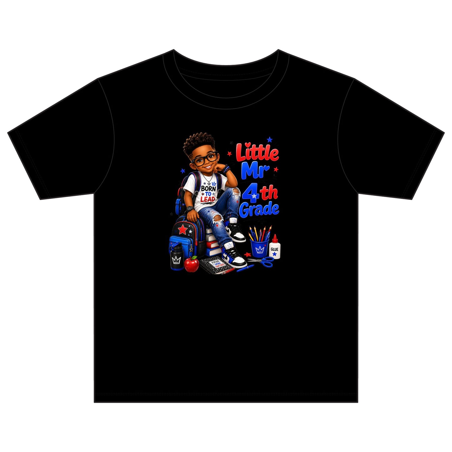 Little Mr. 4th Grade Kids T‑Shirt – Back-to-School Boy Shirt
