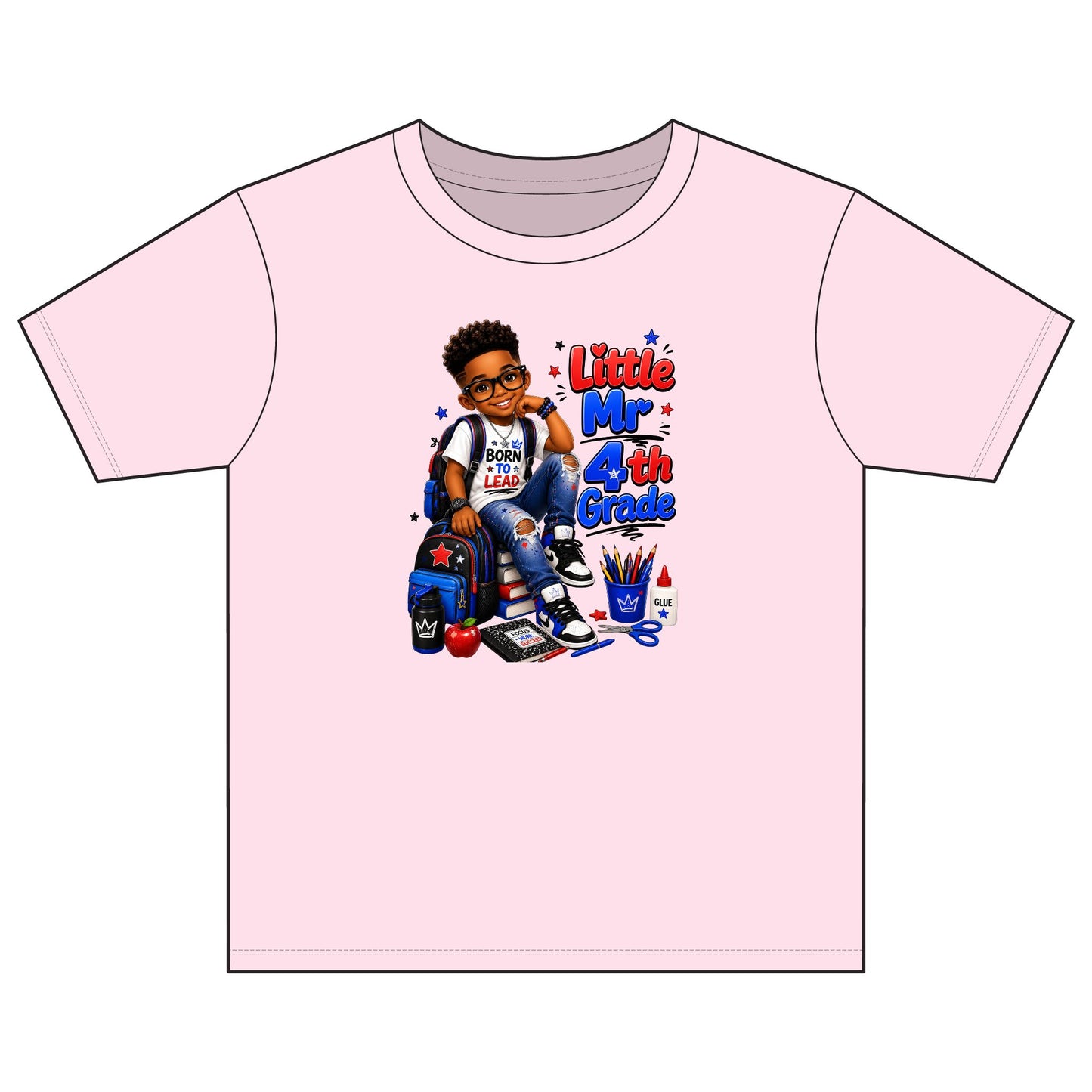 Little Mr. 4th Grade Kids T‑Shirt – Back-to-School Boy Shirt