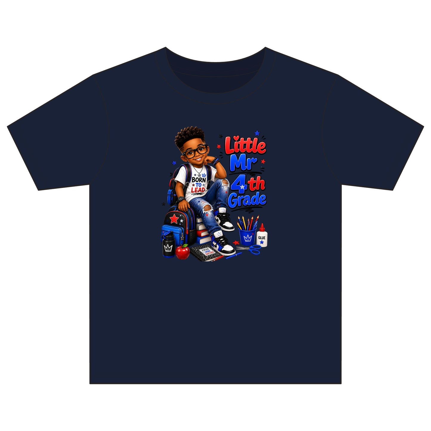 Little Mr. 4th Grade Kids T‑Shirt – Back-to-School Boy Shirt