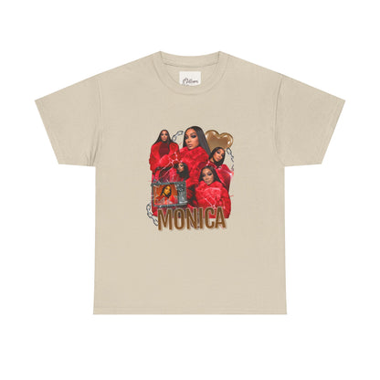 Stylish Unisex Heavy Cotton Tee with 'MONICA' Design, Trendy Graphic Tee