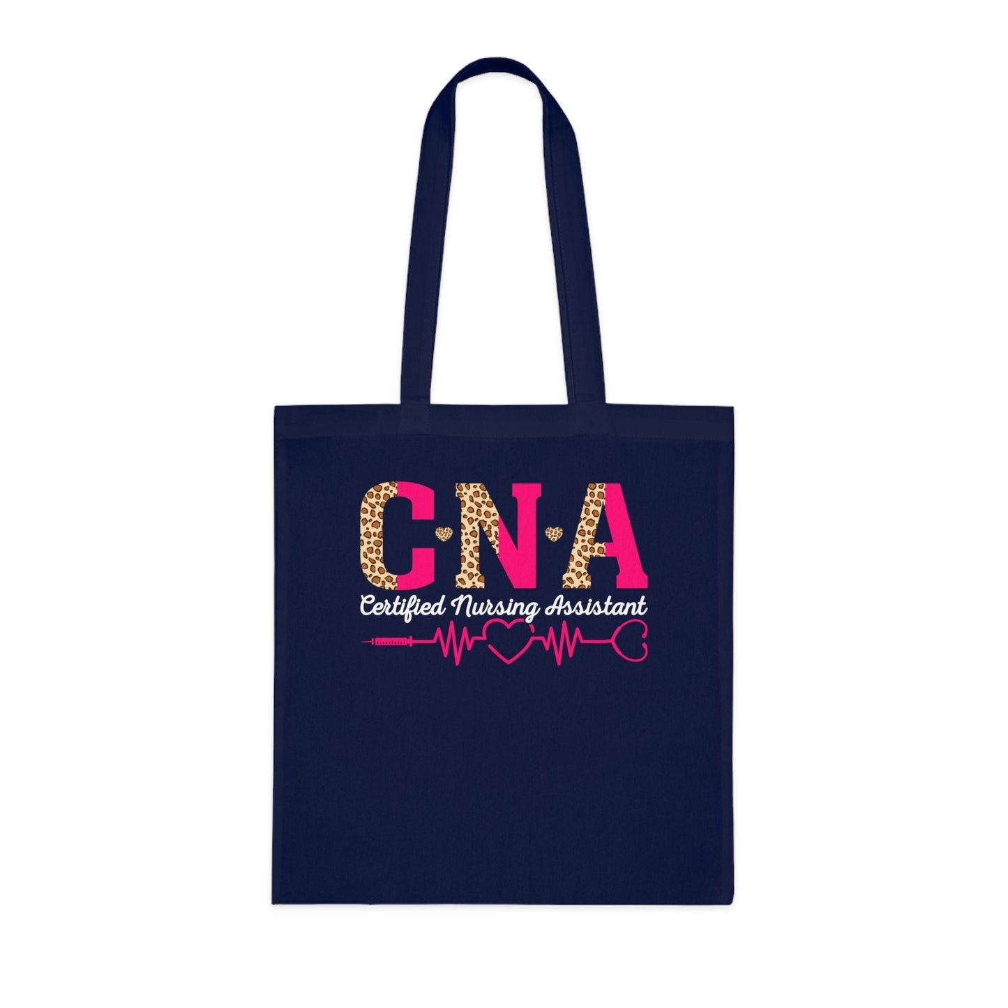 CNA Leopard Pink Heartbeat Cotton Tote