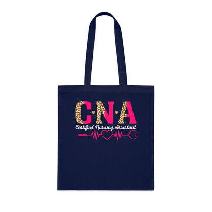 CNA Leopard Pink Heartbeat Cotton Tote